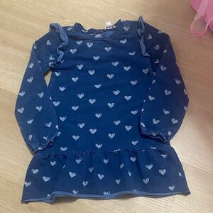 Splendid Blue Heart Long Sleeve Kids Tee
